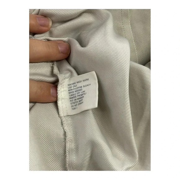 Stafford Wrinkle Free Men’s Button Down Off White Size 34-35 - Picture 13 of 13